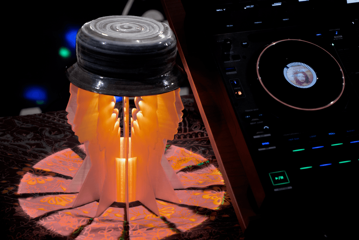 Sustainable bucket hat lamp