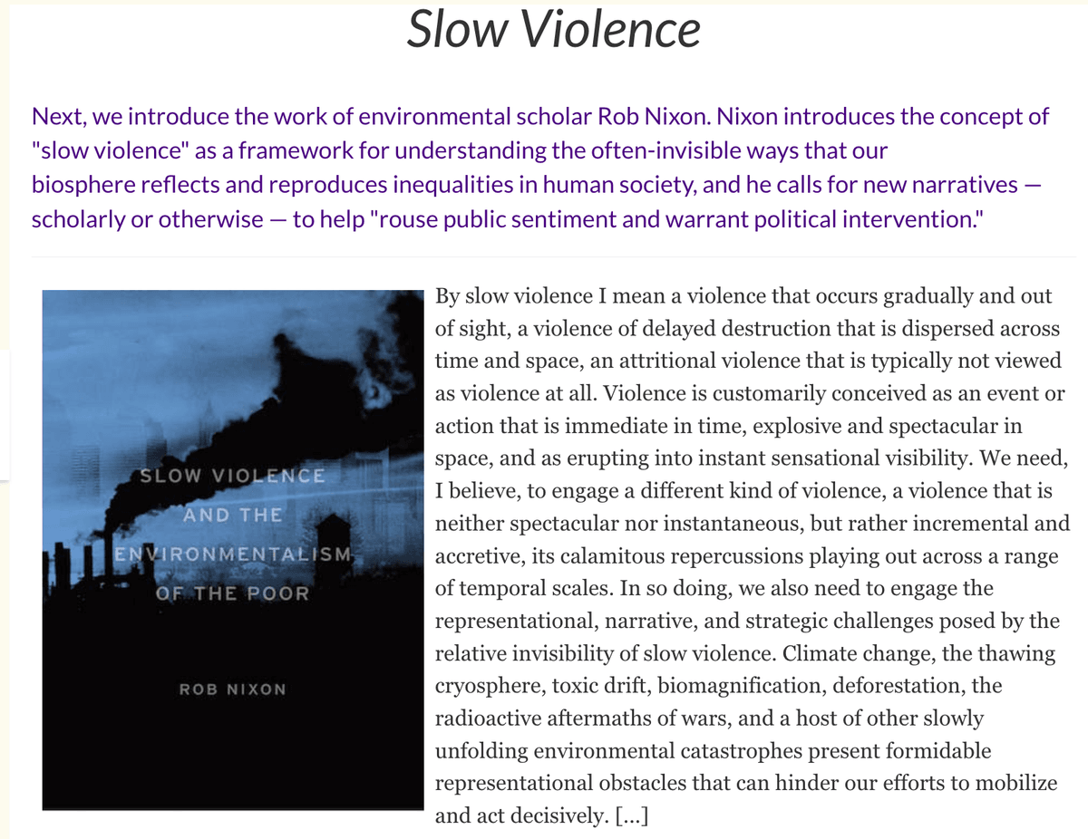 Surfacing slow violence within the container is important for collective liberation and (self-)awareness
